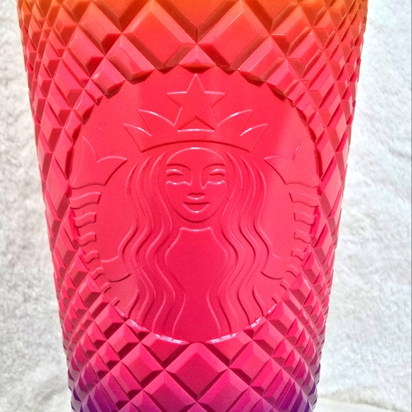 STARBUCKS Day of the Dead Skull Straw Topper Sorbet Jeweled 24oz Limited Edition - Picture 6 of 6